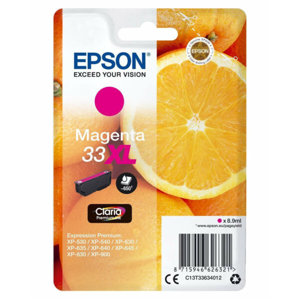 Epson Γνήσιο Μελάνι Εκτυπωτή InkJet Ματζέντα (C13T33634022)