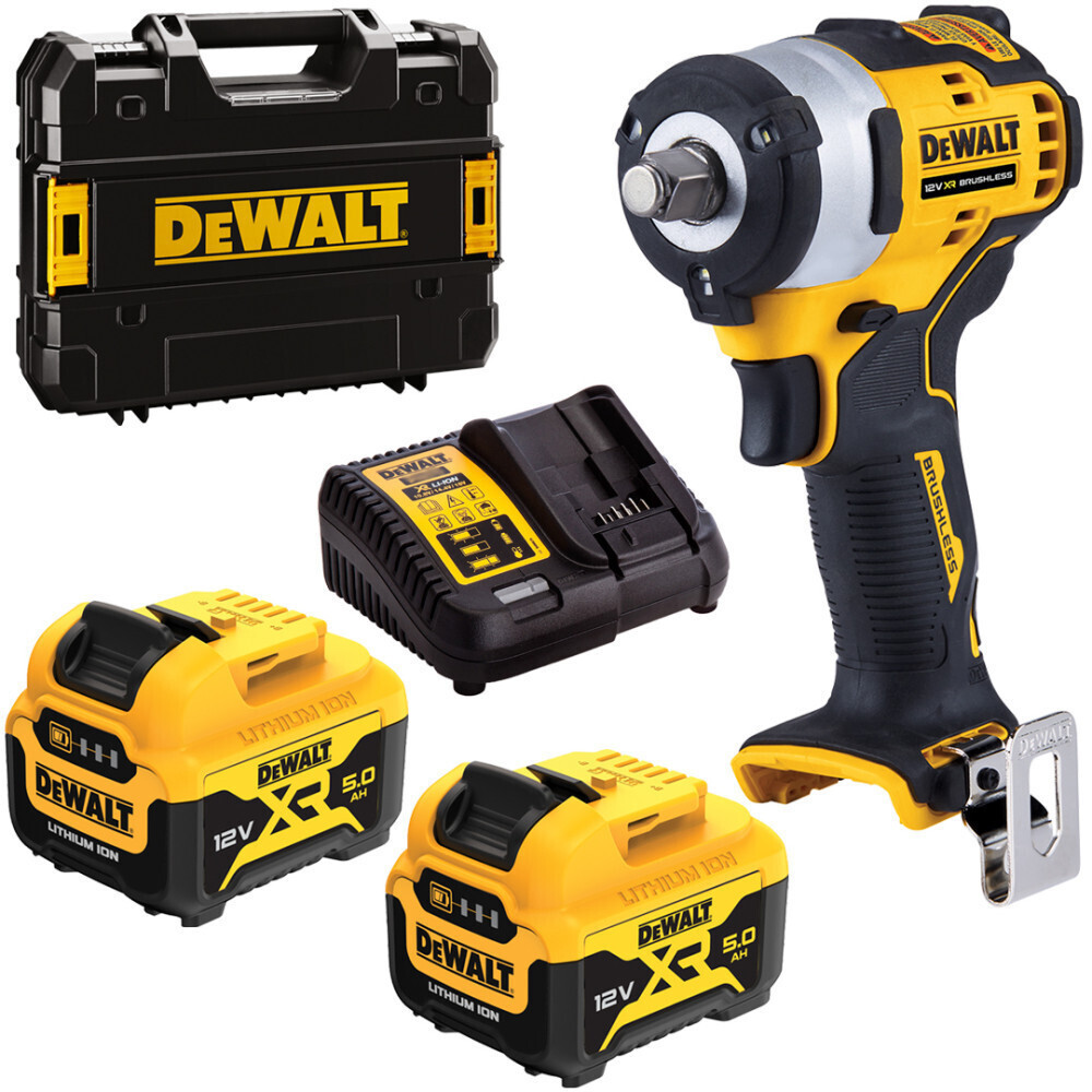 Dewalt Μπουλονόκλειδο Μπαταρίας 12V 2x5Ah με Υποδοχή 1/2"