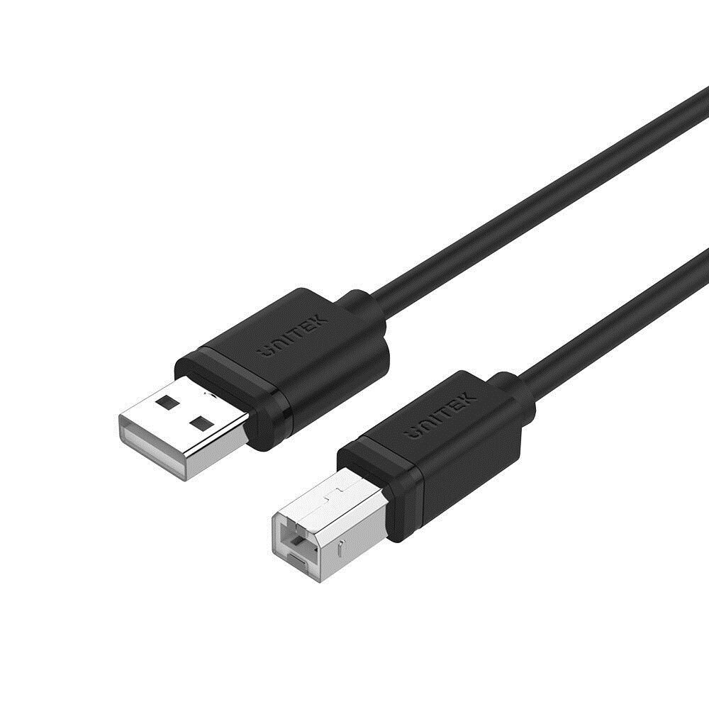 Unitek USB 2.0 Cable USB-A male - USB-B male Μαύρο 5m Y-C421GBK - Image 1