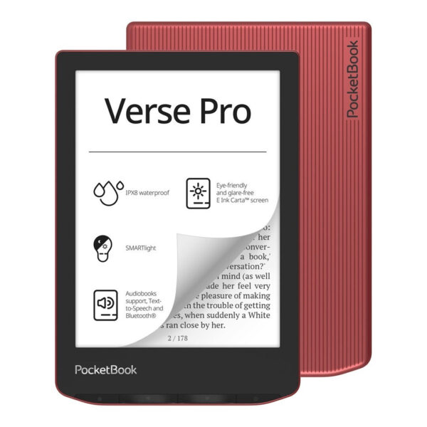 Pocketbook Verse Pro με Οθόνη Αφής 6" (16GB) Κόκκινο