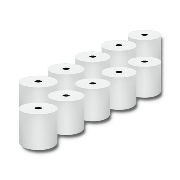 Qoltec Θερμική Χαρτοταινία Ταμειακής Π80xΔ80mm 55gr/m² 10τμχ