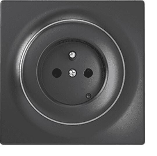 Fibaro Socket N Type Μονή Χωνευτή Πρίζα Ρεύματος Γκρι