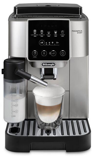 De'Longhi Magnifica Start Αυτόματη Μηχανή Espresso 1450W Πίεσης 15bar με Μύλο Άλεσης Ασημί