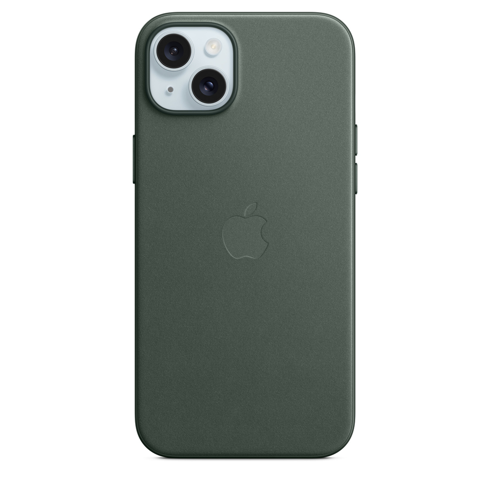 Apple FineWoven Case with MagSafe Evergreen (iPhone 15 Plus) - Image 1