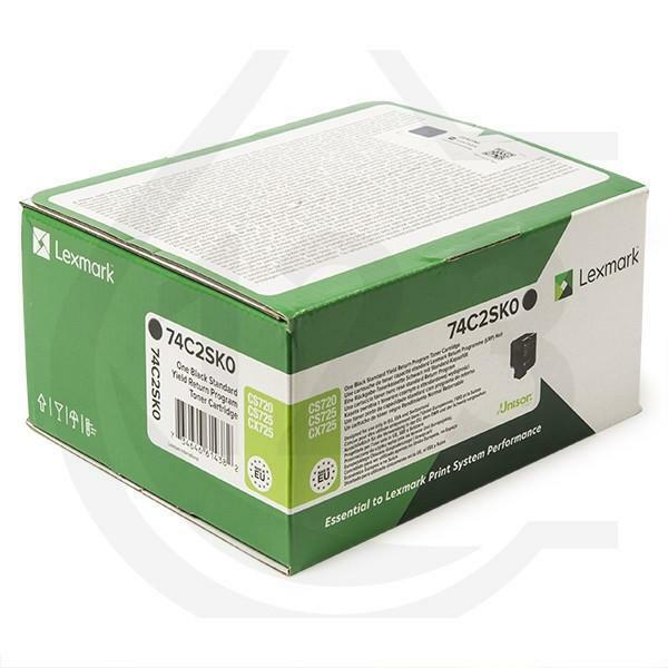 Lexmark 74C20KE Γνήσιο Toner Laser Εκτυπωτή Μαύρο