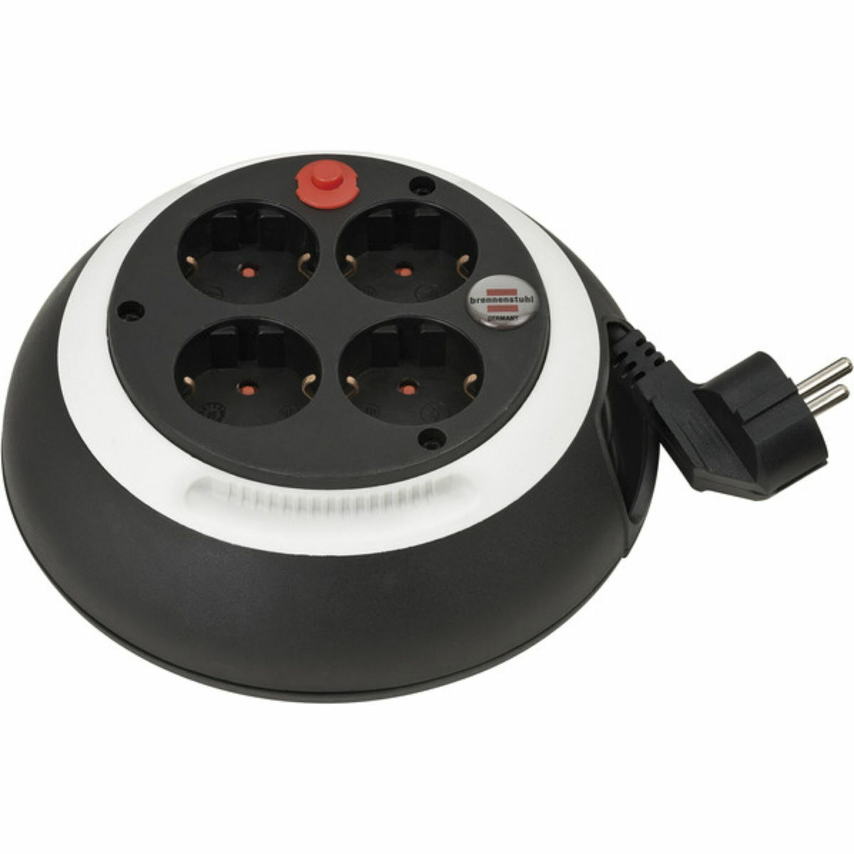 Brennenstuhl Comfort-Line H05VV-F 3G1,5 Μπαλαντέζα Καρούλι Κλειστού Τύπου 4 Θέσεων με Καλώδιο 3m Διατομής 3 x 1.5mm² Μαύρη