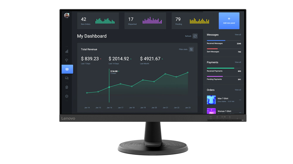 Lenovo C24-40 23.8" VA FHD 1920x1080 - Image 1