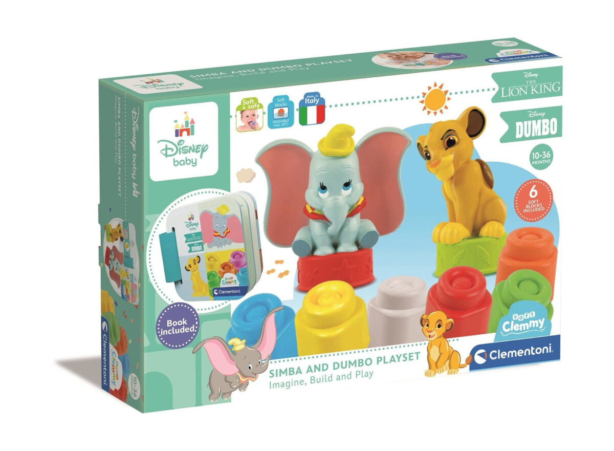 Baby Clementoni Simba & Dumbo για 10+ Μηνών 6τμχ - Image 1