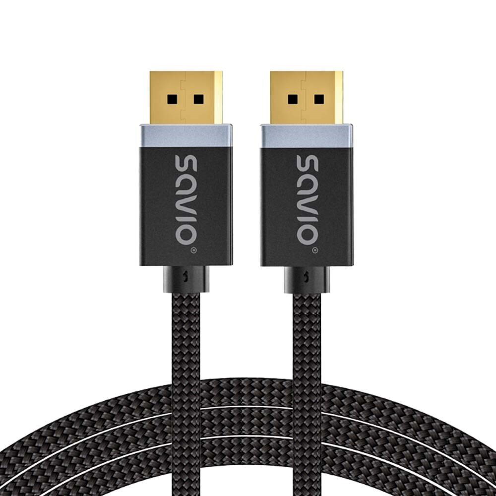 Savio Cable DisplayPort male - DisplayPort male 3m Μαύρο () - Image 1