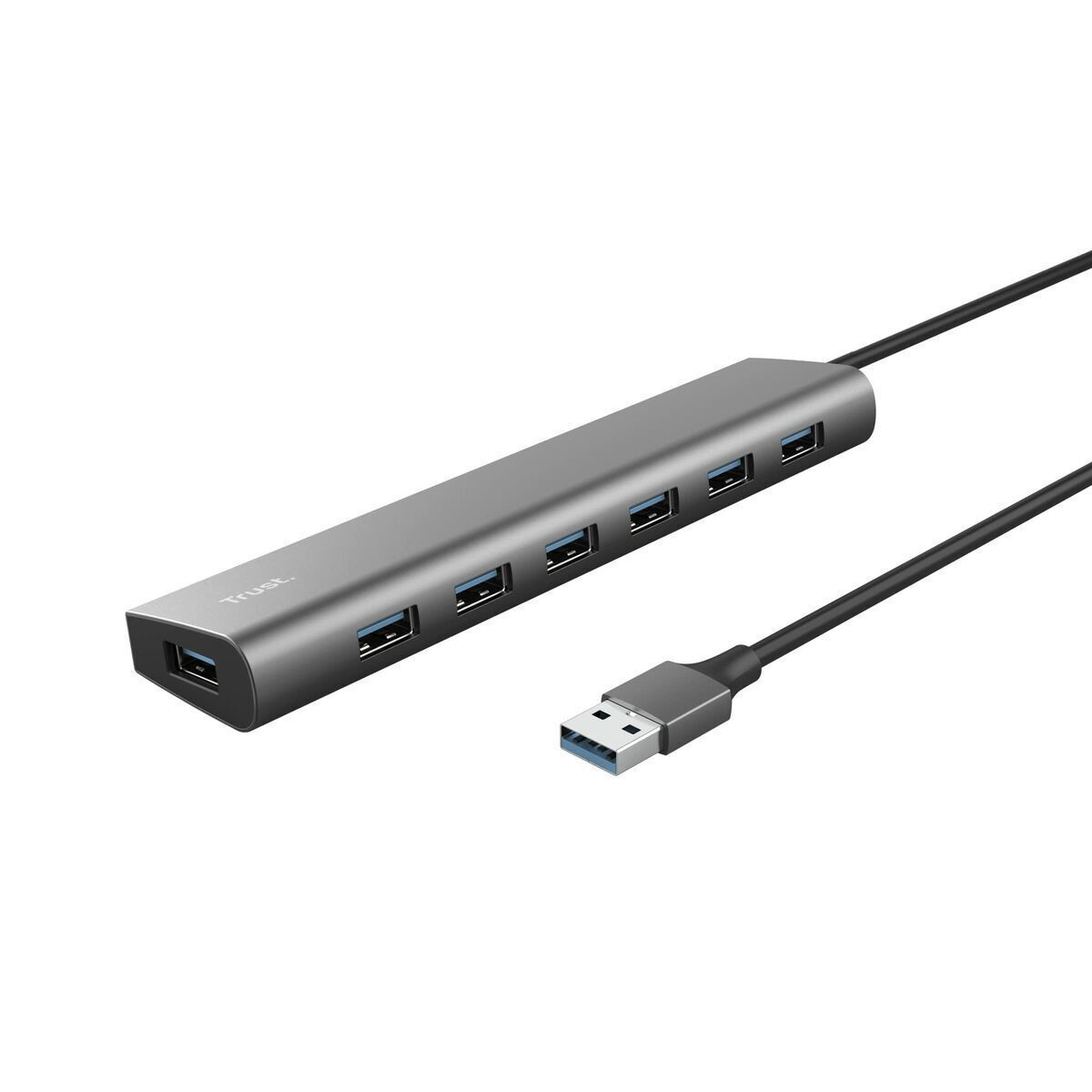 Trust Halyx USB 3.2 Hub 7 Θυρών με σύνδεση USB-A Γκρι - Image 1
