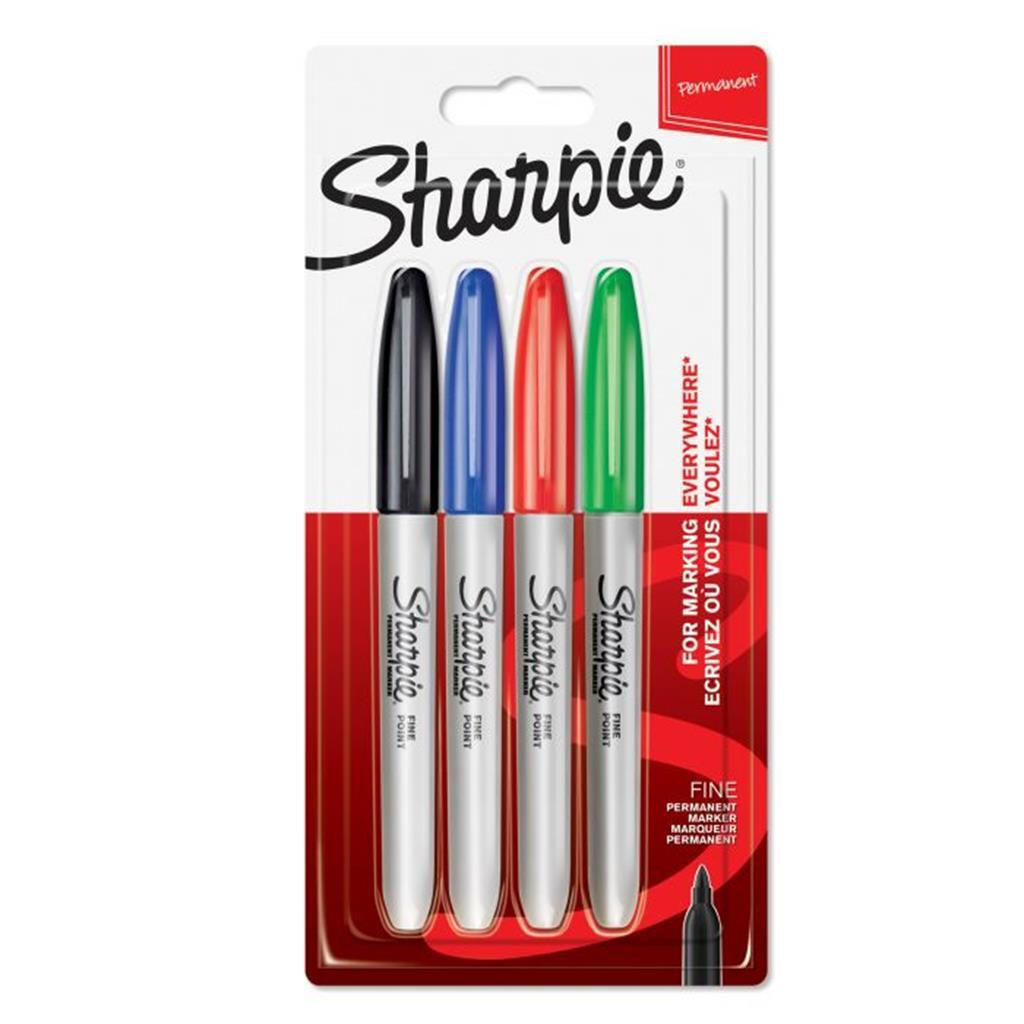 Sharpie Ανεξίτηλοι Μαρκαδόροι Πολύχρωμοι 4τμχ