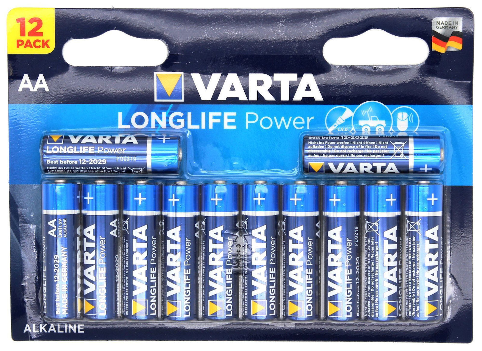 Varta LongLife Power AA 1.5V 12τμχ