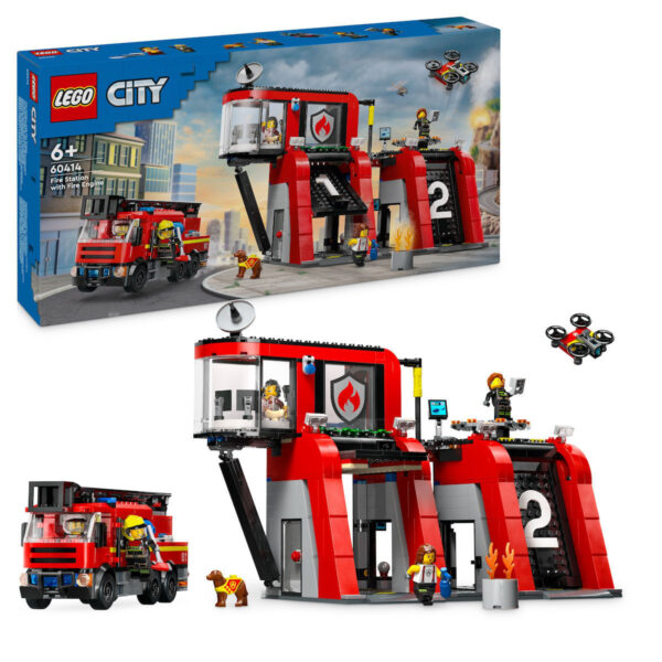 Lego City Fire Station With Fire Truck για 6+ Ετών
