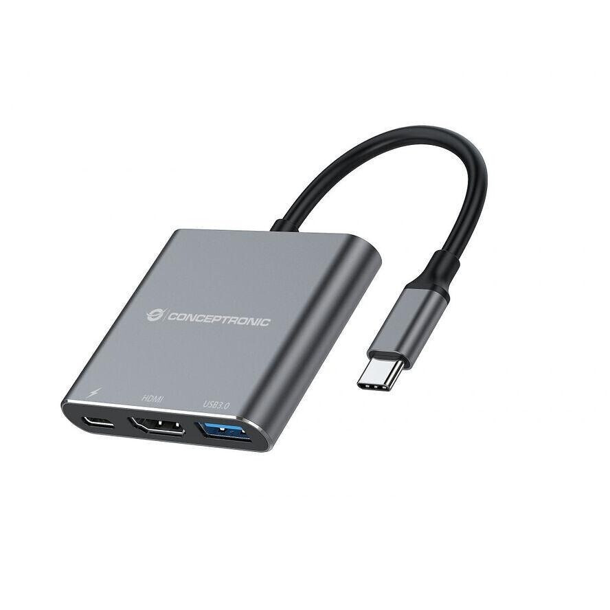Conceptronic USB-C Docking Station με HDMI 4K PD (DONN18G) - Image 1