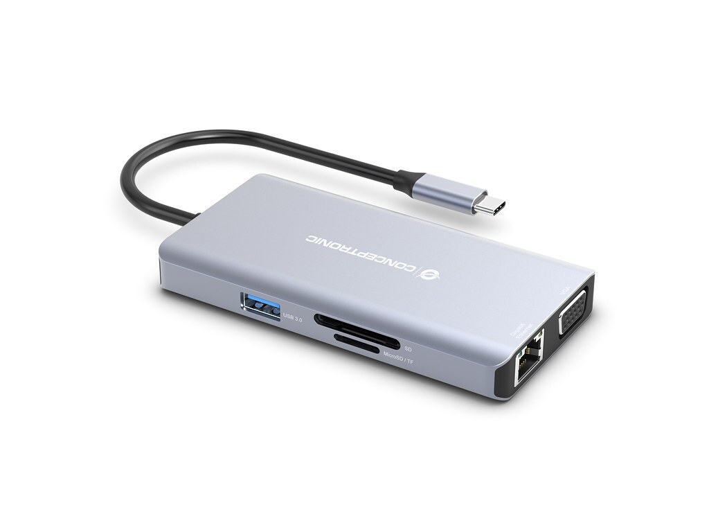 Conceptronic USB-C Docking Station με HDMI 4K PD Ethernet (DONN20G)