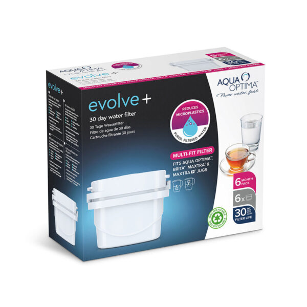 Aqua Optima από Ενεργό Άνθρακα Evolve 6τμχ