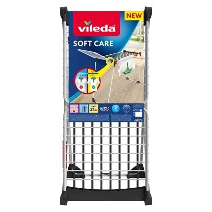 20240122090822_396a5e10 Vileda Soft Care Πτυσσόμενη Απλώστρα Δαπέδου από Αλουμίνιο με Μήκος Απλώματος 20m - Image 2