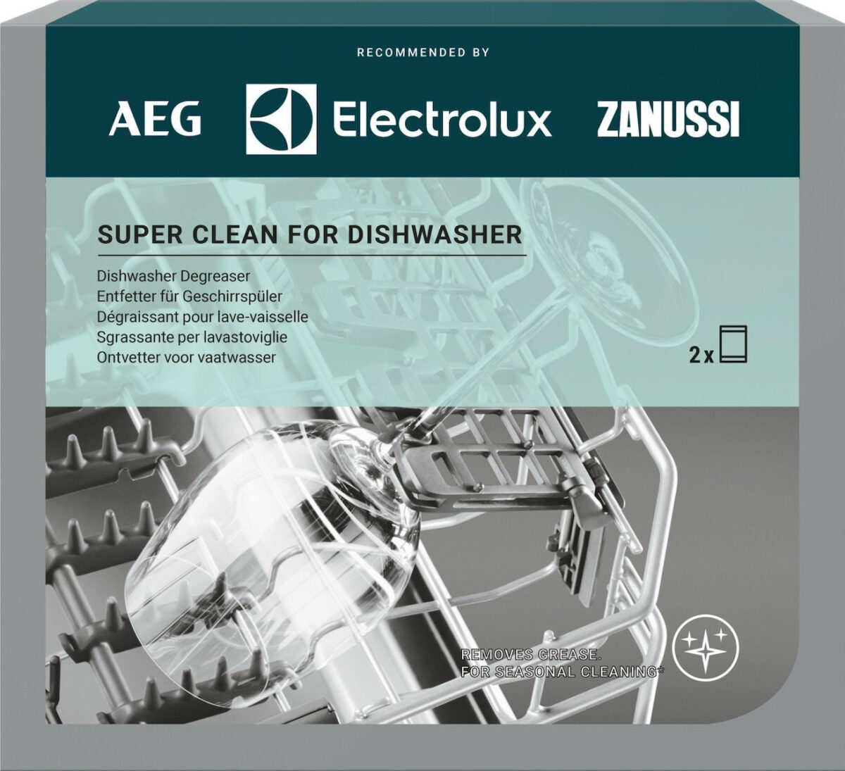 AEG Υγρό Καθαριστικό Πλυντηρίου Πιάτων 100gr 100ml M2DCP050 - Image 1