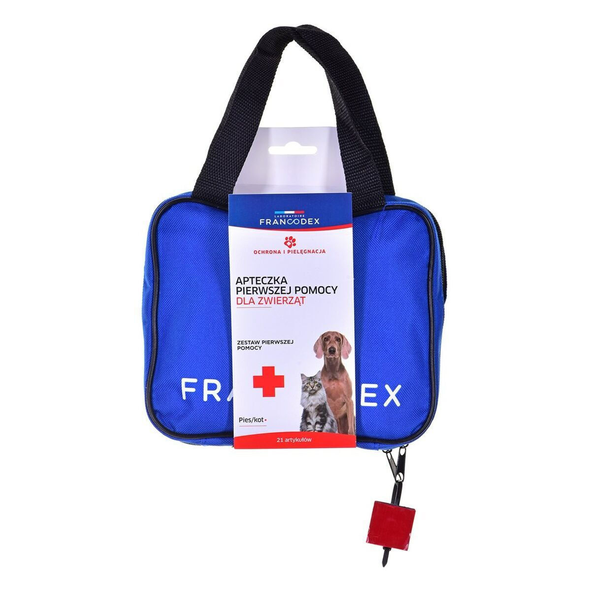 Francodex Φαρμακείο Αυτοκινήτου Τσαντάκι με Εξοπλισμό Κατάλληλο για Πρώτες Βοήθειες