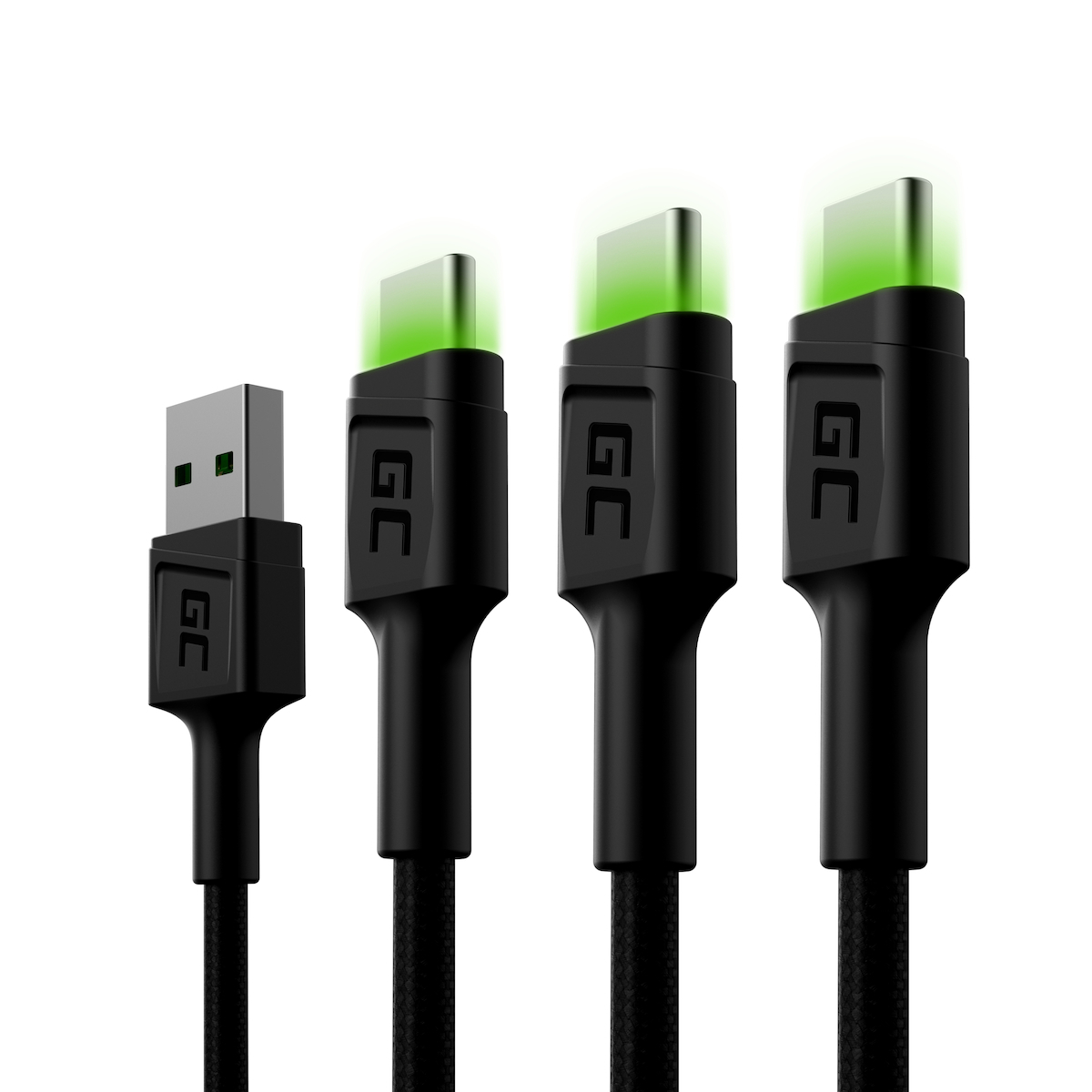Green Cell USB 2.0 USB-C male - USB-A 2m (KABGCSET03)