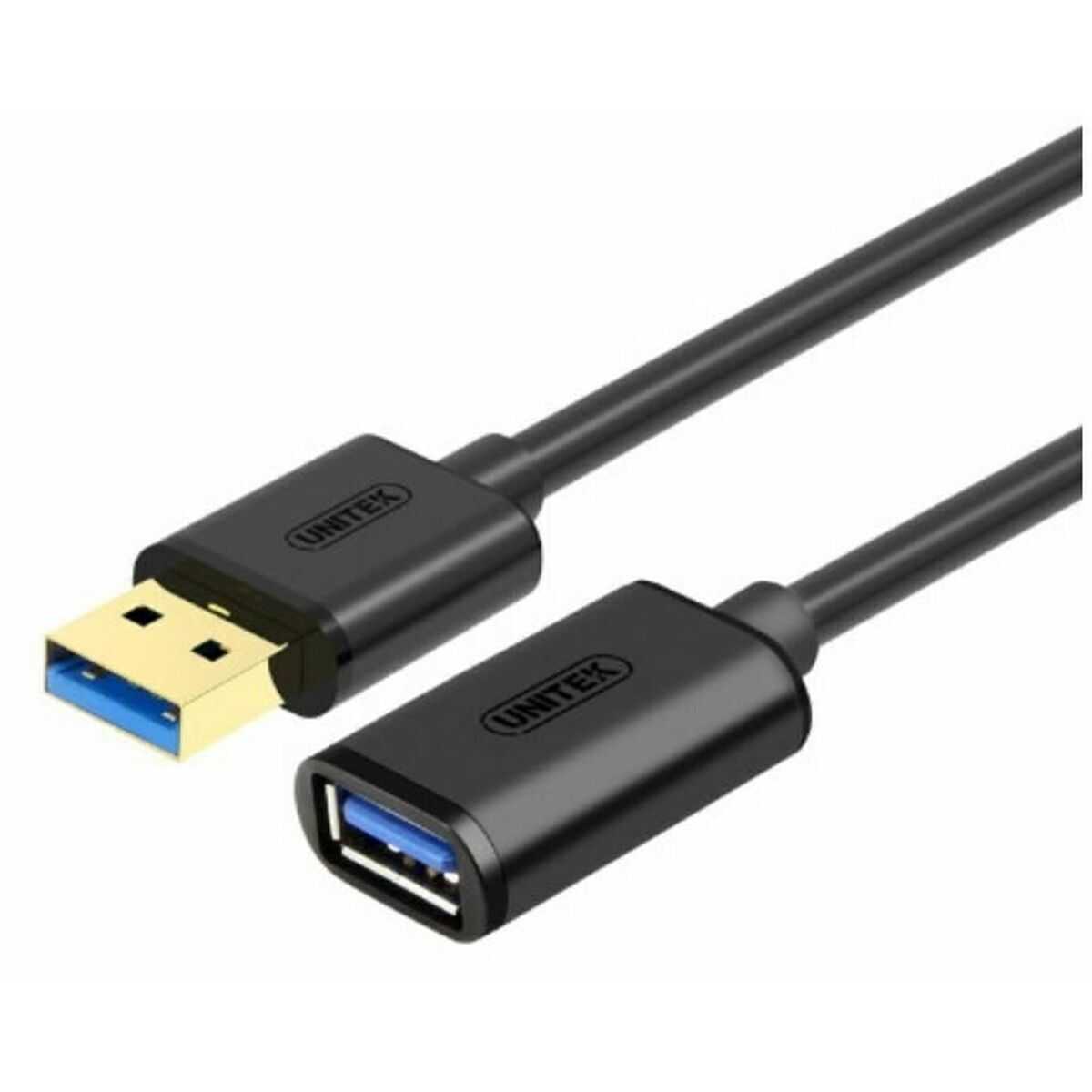 Unitek USB 2.0 Cable USB-A male - USB-A female Μαύρο 0.5m S9115661