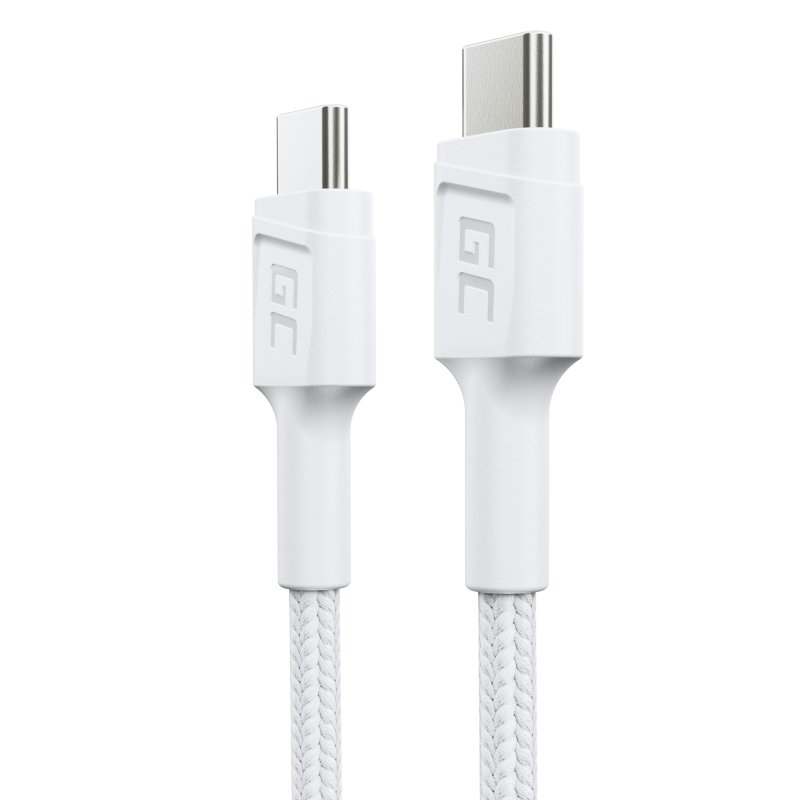 20240213154858_green_cell_powerstream_braided_usb_3_2_cable_usb_c_male_usb_c_60w_leyko_0_3m Green Cell Powerstream USB 3.2 USB-C male - USB-C 60W 0.3m - Image 1
