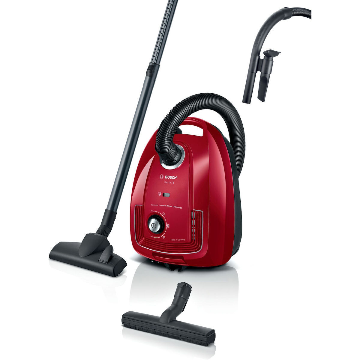Bosch 600W με Κάδο Κόκκινη BGD38RD1H
