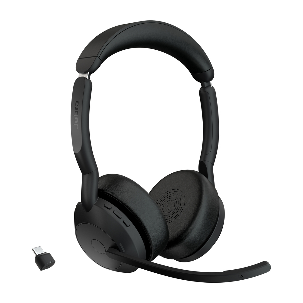 Jabra Evolve2 55 Link380c UC Stereo VOIP Headset (25599-989-899) - Image 1