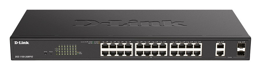 D-Link DGS-1100-26MP v2 Managed L2 PoE+ - Image 1