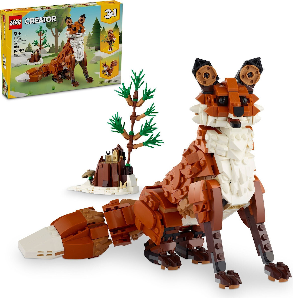 Lego Creator 3 In 1 Forest Animals Red Fox για 9+ Ετών