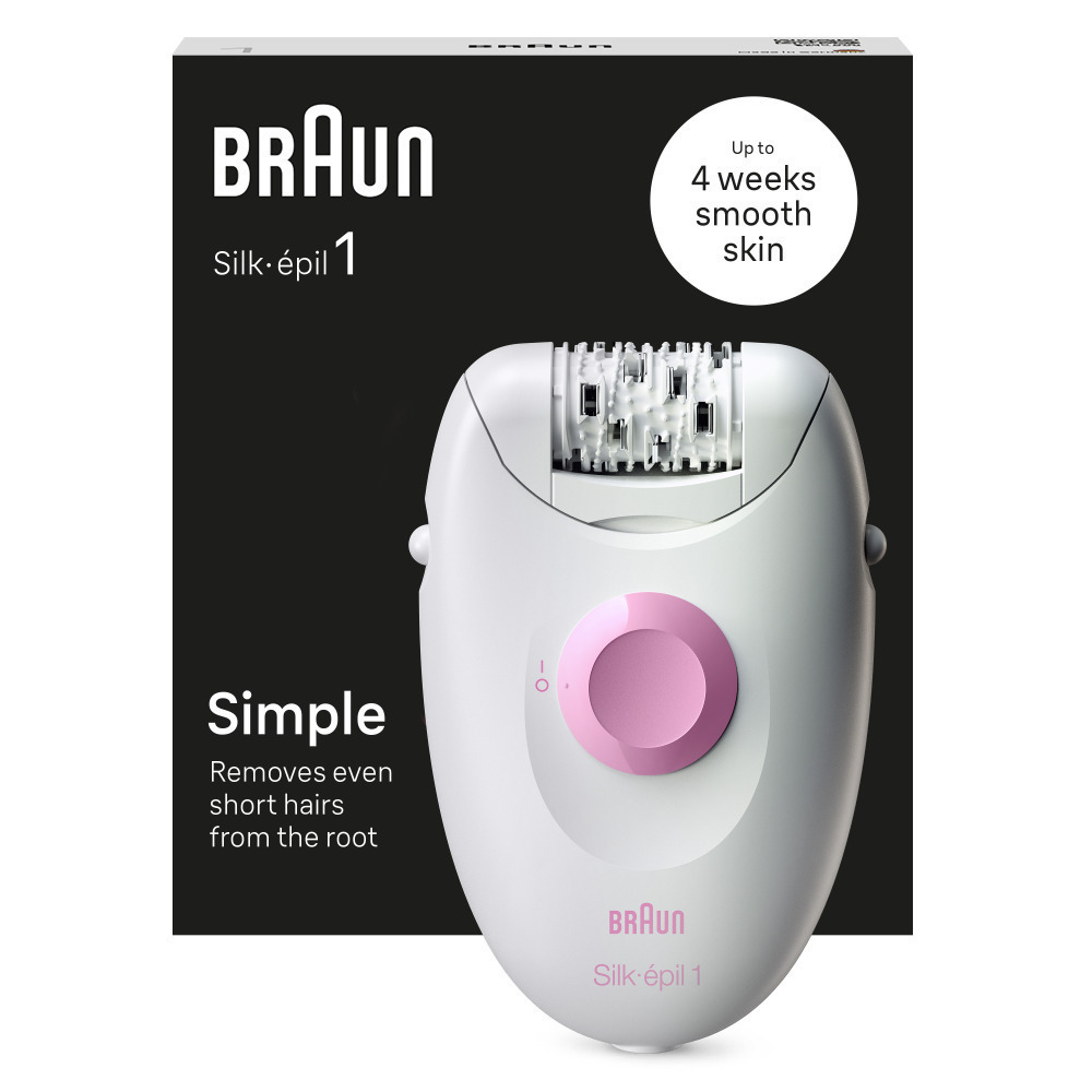Braun Silk Epil 1 Αποτριχωτική Μηχανή Epilator για το Σώμα SE1-000