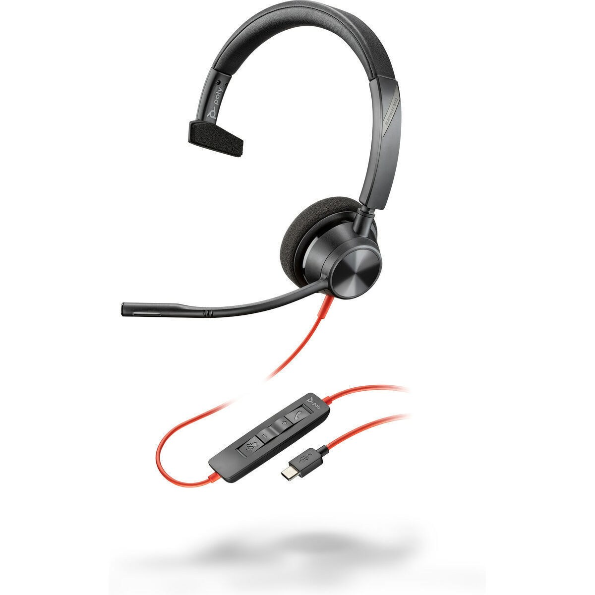 Poly Blackwire 3310 On Ear Multimedia Ακουστικά με μικρόφωνο και σύνδεση USB-A / USB-C - Image 1