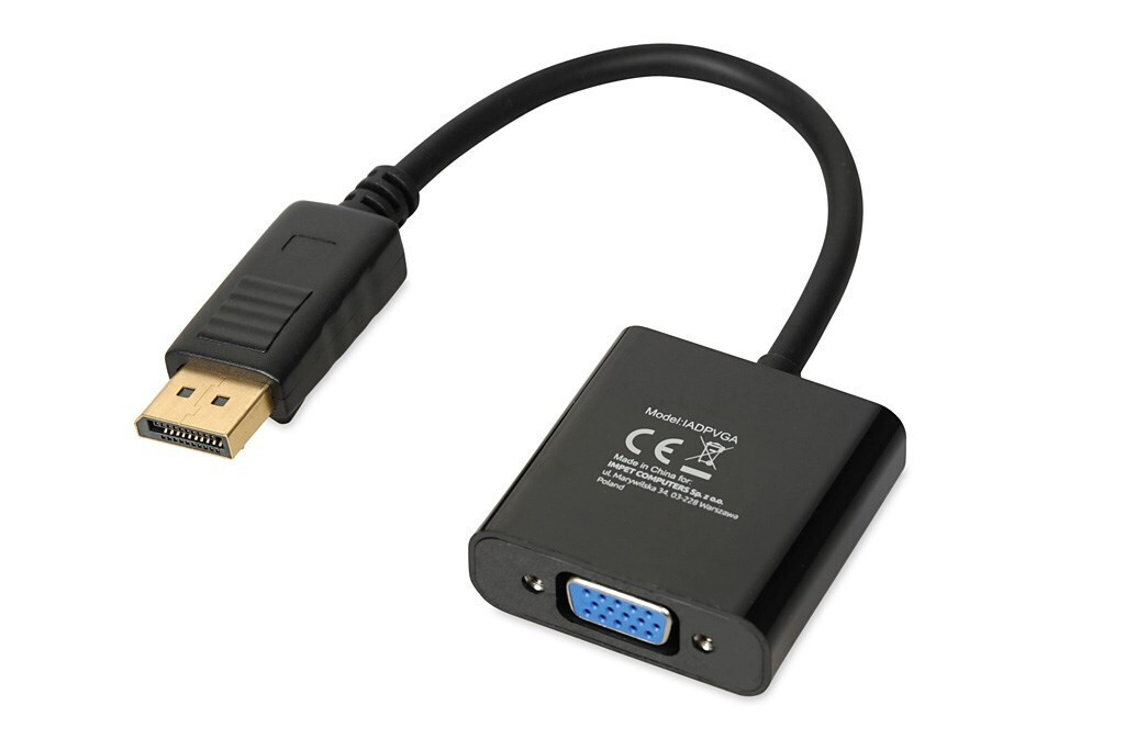 iBox DisplayPort male σε VGA female 1τμχ (IADPVGA)