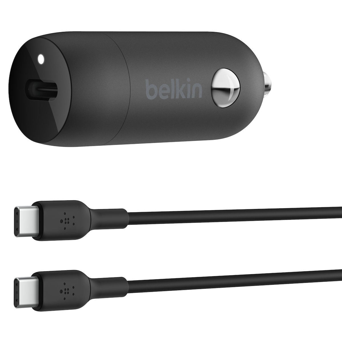 Belkin Φορτιστής Αυτοκινήτου με Θύρες 1xUSB-A 1xType-C και Καλώδιο Type-C