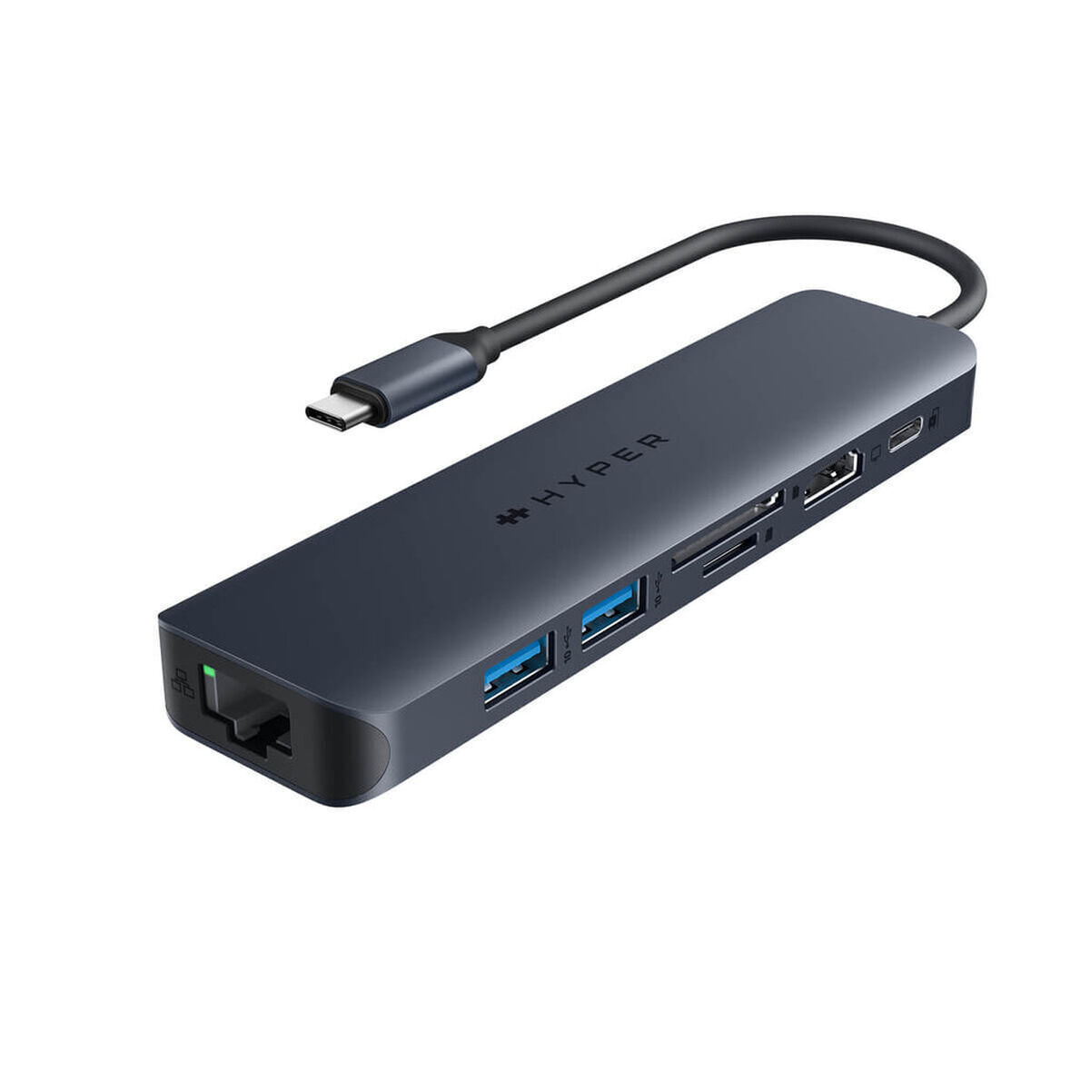 Targus USB 3.2 Hub 7 Θυρών με σύνδεση USB-A / Ethernet Μπλε - Image 1