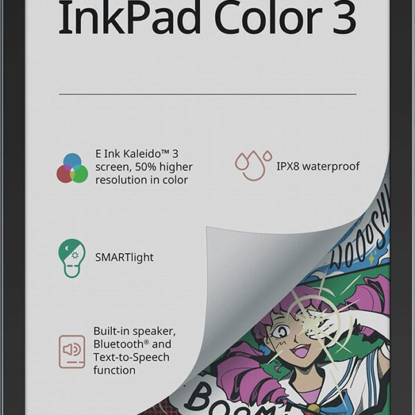 Pocketbook InkPad Color 3 με Οθόνη Αφής 7.8" (32GB) Μαύρο