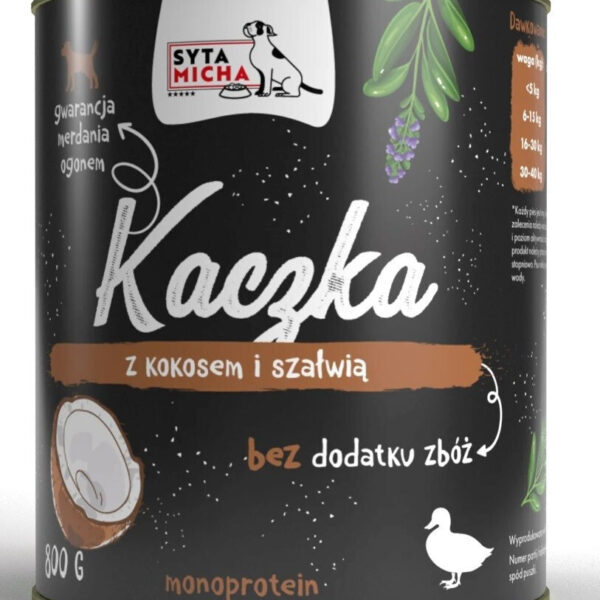 Syta Micha Duck Coconut Sage Wet Dog Food 800g
