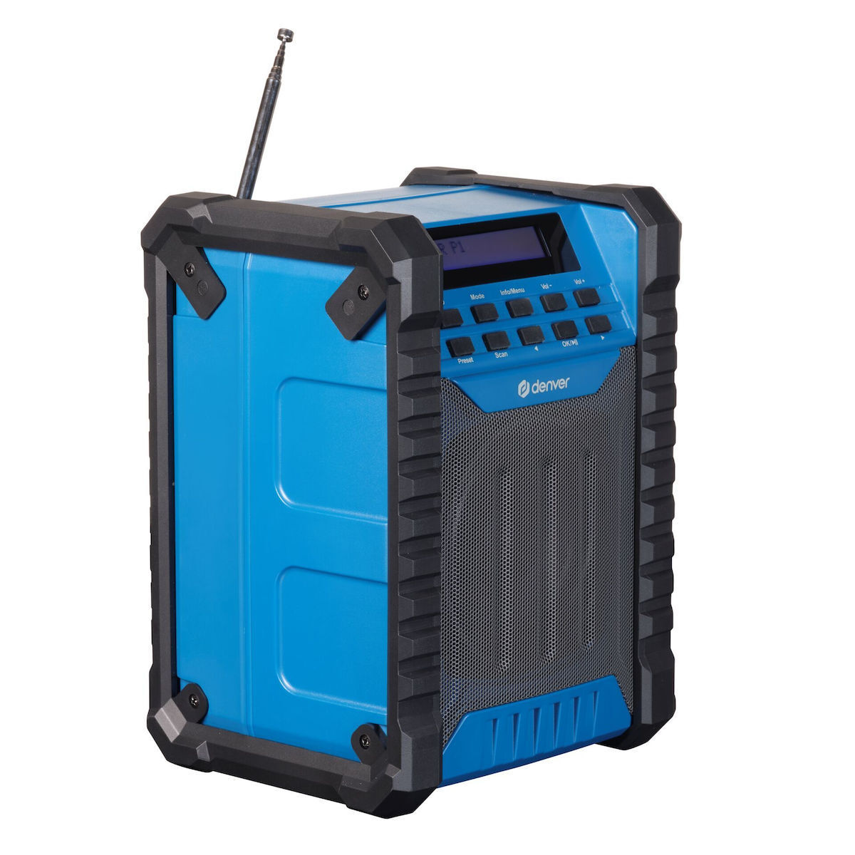 Denver WRD-60 Επιτραπέζιο Ραδιόφωνο Μπαταρίας DAB+ με Bluetooth Μπλε