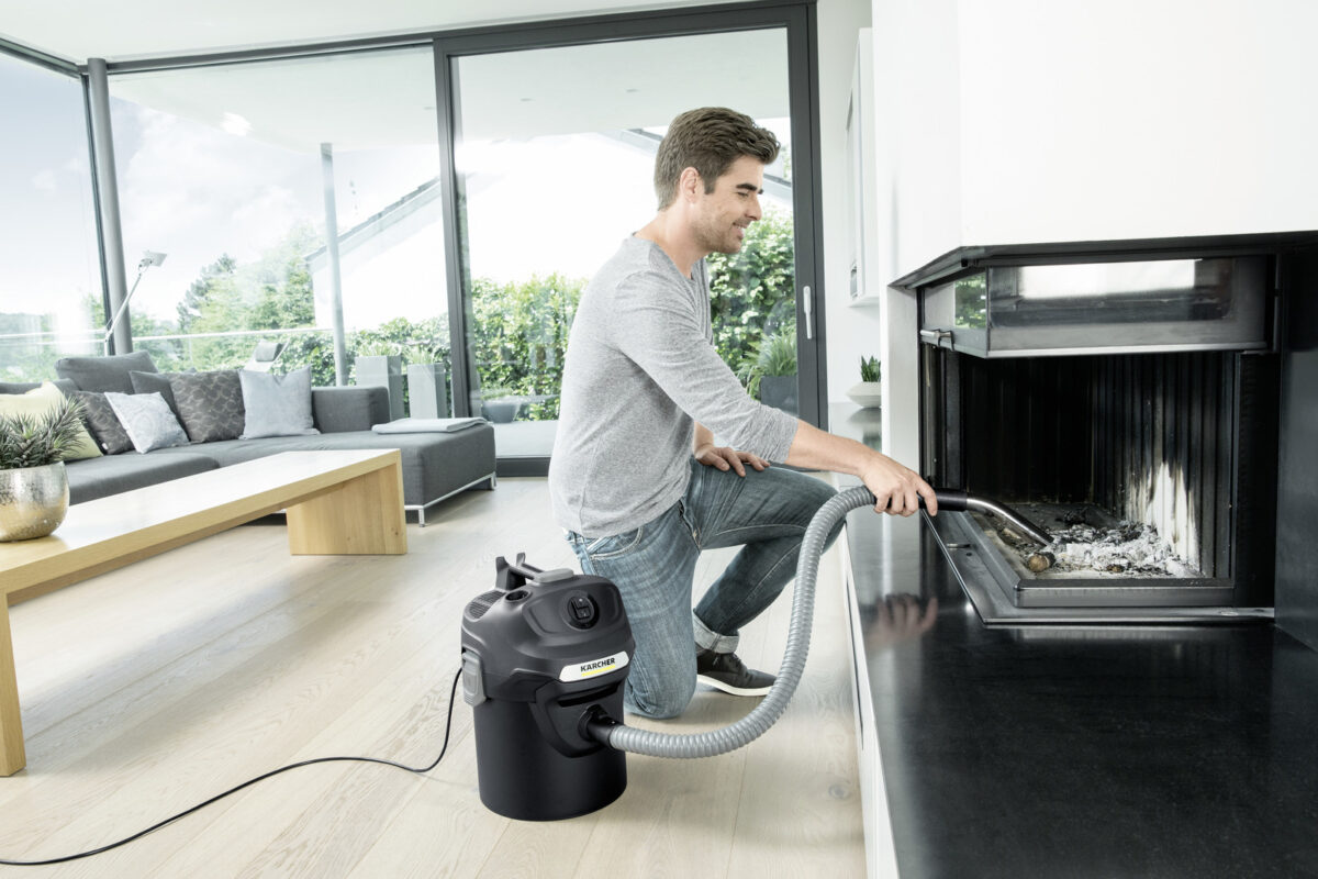 Karcher Ash Vacuum AD 2 Σκούπα Στάχτης 600W με Κάδο 14lt - Image 8