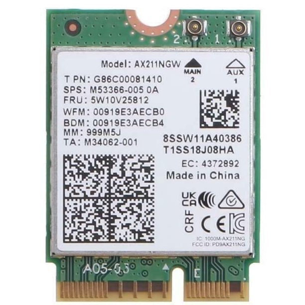 Intel M.2 Ασύρματη Κάρτα Δικτύου Wi‑Fi 6 (2400Mbps) Μini PCI-e - Image 1