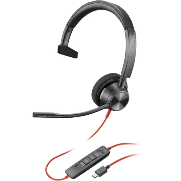 HP Poly Blackwire 3310 M USB-C/A VOIP Headset (8X216AA)