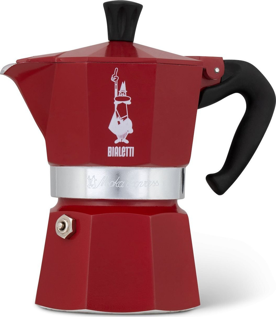 Bialetti Μπρίκι Espresso 1cups Κόκκινο