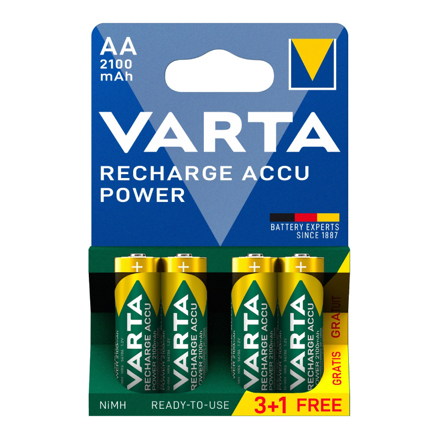 Varta Recharge Accu Power AA 2100mAh 1.2V 4τμχ