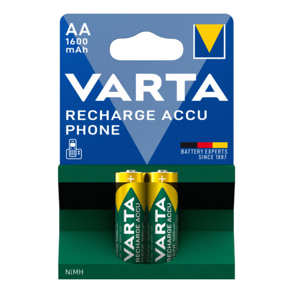 Varta Rechargeable Accu AA 1600mAh 1.2V 2τμχ