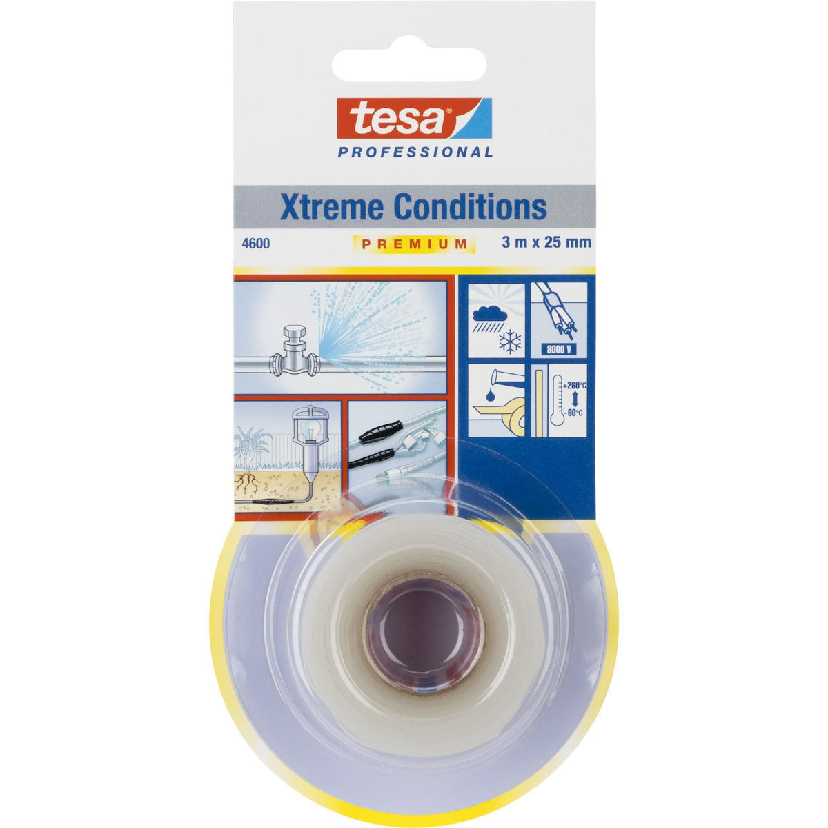 Tesa Silicon Tape 3m X 25mm Prem.prof.xtr.cond.transp 04600