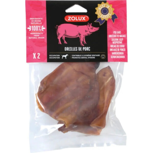 Zolux Λιχουδιά Σκύλου Αυτί από Χοιρινό 80gr
