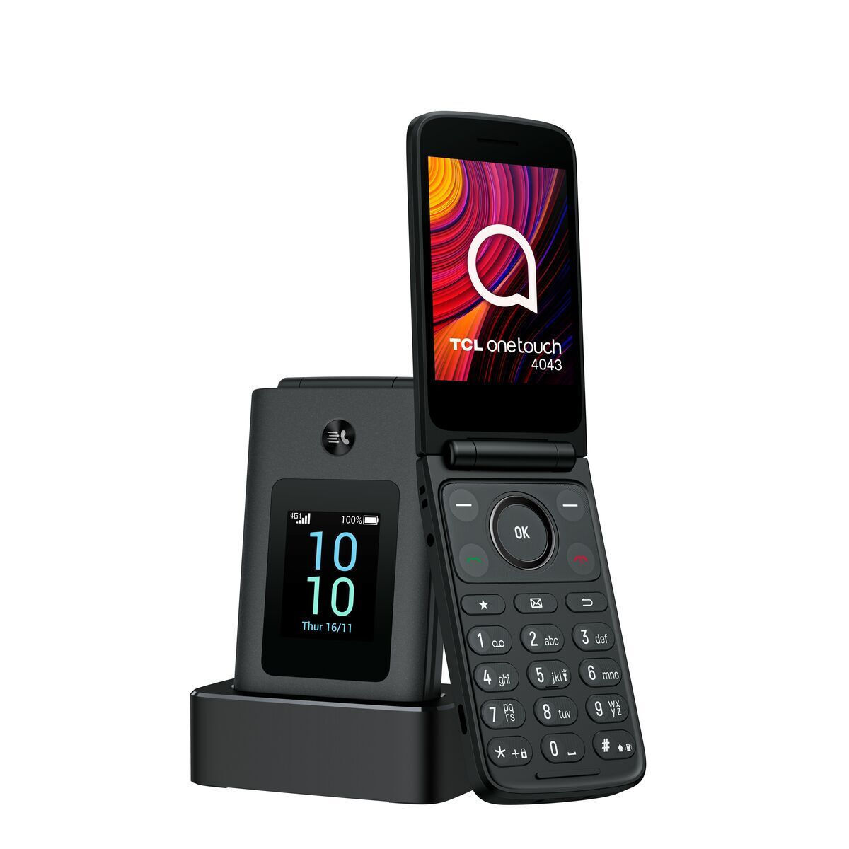 TCL One Touch 4043 Dual SIM (125MB) Κινητό με Κουμπιά Γκρι - Image 1