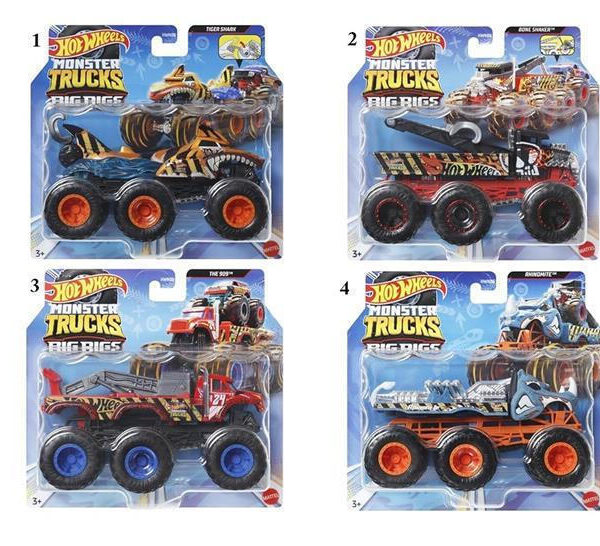 Hot Wheels Φορτηγό Monster Truks για 3+ Ετών (Διάφορα Σχέδια) 1τμχ