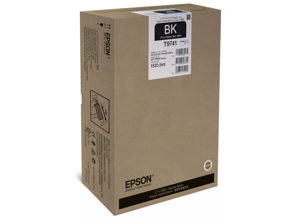 Epson T9741 Γνήσιο Μελάνι Εκτυπωτή InkJet Μαύρο (C13T97410N) - Image 1
