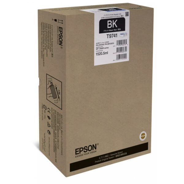 Epson T9741 Γνήσιο Μελάνι Εκτυπωτή InkJet Μαύρο (C13T97410N)